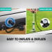 Air Track Powertrain 7m x 1m Inflatable Tumbling Mat Gymnastics - Grey Black Image 7 thumbnail