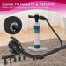 Inflatable Gymnastics Air Barrel Exercise Roller 120cm x 75cm - Black Image 7 thumbnail