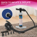 Inflatable Gymnastics Air Barrel Exercise Roller 120cm x 75cm - Blue Image 6 thumbnail