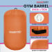 Inflatable Gymnastics Air Barrel Exercise Roller 120cm x 75cm - Orange Image 8 thumbnail