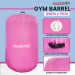 Inflatable Gymnastics Air Barrel Exercise Roller 120cm x 75cm - Pink Image 8 thumbnail
