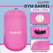 Powertrain Inflatable Air Barrel Gymnastics Roller 120cm x 75cm - Pink PVC Tumbling Mat for Flips & Balance Image 7 thumbnail