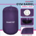 Powertrain Inflatable Air Barrel Gymnastics Roller 120cm x 75cm - Purple PVC Tumbling Mat for Flips & Balance Image 7 thumbnail