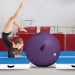 Inflatable Air Exercise Roller Gymnastics Gym Barrel 120 x 75cm Purple Image 7 thumbnail