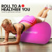 Inflatable Gymnastics Air Barrel Exercise Roller 120cm x 75cm - Pink Image 11 thumbnail