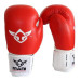 Leather Pro-sparring Boxing Mitts Gloves Punch Sparring Red/White Image 2 thumbnail