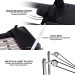 Powertrain Aria Pilates Reformer Machine Steel Foldable Multifunctional Home Gym Equipment Exercise Trainer Black Image 9 thumbnail