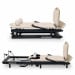 Powertrain Lyra Pilates Reformer Machine Foldable Multifunctional Home Gym Equipment Exercise Trainer Beige Image 10 thumbnail