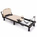 Powertrain Lyra Pilates Reformer Machine Foldable Multifunctional Home Gym Equipment Exercise Trainer Beige Image 15 thumbnail