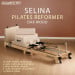 Powertrain Selina Foldable Wooden Pilates Reformer & Exercise Trainer in Beige thumbnail