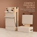 Powertrain Selina Foldable Wooden Pilates Reformer & Exercise Trainer in Beige Image 5 thumbnail