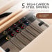 Powertrain Selina Foldable Wooden Pilates Reformer & Exercise Trainer in Beige Image 6 thumbnail