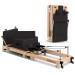 Powertrain Selina Foldable Wooden Pilates Reformer & Exercise Trainer in Black Image 3 thumbnail