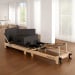 Powertrain Selina Foldable Wooden Pilates Reformer & Exercise Trainer in Black Image 7 thumbnail