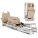 Powertrain Velora Pilates Reformer Machine Aluminium Foldable Multifunctional Home Gym Equipment Exercise Trainer Beige Image 2 thumbnail