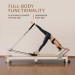Powertrain Velora Pilates Reformer Machine Aluminium Foldable Multifunctional Home Gym Equipment Exercise Trainer Black Image 6 thumbnail