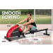 Powertrain Foldable Rowing Machine Magnetic Resistance RW-H02 - Red Image 6 thumbnail