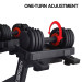 Powertrain Gen2 Pro 50KG Adjustable Dumbbell Set & Stand with Flat Incline Decline Bench Image 14 thumbnail