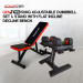 Powertrain Gen2 Pro 50KG Adjustable Dumbbell Set & Stand with Flat Incline Decline Bench thumbnail