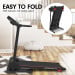 Powertrain K100 Foldable Electric Treadmill 1100W Home Gym Cardio Running Walking Machine with Incline Image 4 thumbnail