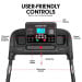 Powertrain K100 Foldable Electric Treadmill 1100W Home Gym Cardio Running Walking Machine with Incline Image 6 thumbnail