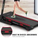 Powertrain K200 Foldable Electric Treadmill 1600W Motor Home Gym Running Machine 15 Level Incline 12kmph LCD Display Image 12 thumbnail