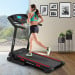 Powertrain K200 Foldable Electric Treadmill 1600W Motor Home Gym Running Machine 15 Level Incline 12kmph LCD Display Image 13 thumbnail