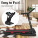 Powertrain K200 Foldable Electric Treadmill 1600W Motor Home Gym Running Machine 15 Level Incline 12kmph LCD Display Image 14 thumbnail
