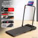 Powertrain K300 Black Foldable 2-in-1 Under Desk Walking Pad Treadmill 1.5HP 10km/h Incline Home Running Machine thumbnail