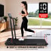 Powertrain K300 Black Foldable 2-in-1 Under Desk Walking Pad Treadmill 1.5HP 10km/h Incline Home Running Machine Image 6 thumbnail