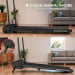 Powertrain K300 Black Foldable 2-in-1 Under Desk Walking Pad Treadmill 1.5HP 10km/h Incline Home Running Machine Image 10 thumbnail