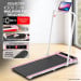 Powertrain K300 Pink Foldable 2-in-1 Under Desk Walking Pad Treadmill 1.5HP 10km/h Incline Home Running Machine thumbnail