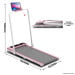 Powertrain K300 Pink Foldable 2-in-1 Under Desk Walking Pad Treadmill 1.5HP 10km/h Incline Home Running Machine Image 4 thumbnail