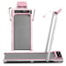 Powertrain K300 Pink Foldable 2-in-1 Under Desk Walking Pad Treadmill 1.5HP 10km/h Incline Home Running Machine Image 14 thumbnail