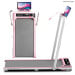 Powertrain K300 Pink Foldable 2-in-1 Under Desk Walking Pad Treadmill 1.5HP 10km/h Incline Home Running Machine Image 15 thumbnail