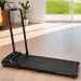 Powertrain K300 Foldable 2-in-1 Under Desk Walking Pad Treadmill 1.5HP 10km/h Incline Home Running Machine Black Image 11 thumbnail