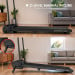 Powertrain K300 Foldable 2-in-1 Under Desk Walking Pad Treadmill 1.5HP 10km/h Incline Home Running Machine Black Image 13 thumbnail