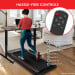 Powertrain K400 Electric Under Desk Treadmill Walking Pad Foldable Handrail Image 9 thumbnail