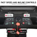 Powertrain V1200 Treadmill with Shock-Absorbing System Image 8 thumbnail