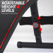 Powertrain Incline Decline Sit-Up Gym Bench with Resistance Bands and Rowing Bar Image 5 thumbnail