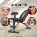 Powertrain Adjustable FID Home Gym Bench with Preacher Curl Pad Image 2 thumbnail