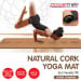 Powertrain Cork Yoga Mat with Carry Straps Home Gym Pilates - Chakras Image 6 thumbnail