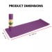 Powertrain TPE Yoga Pilates Exercise Mat 6mm - Purple Image 4 thumbnail