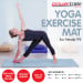 Powertrain Eco-Friendly TPE Yoga Pilates Exercise Mat 6mm - Sky Blue Image 2 thumbnail