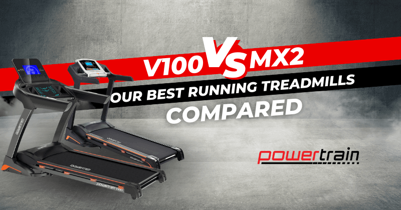 V100 vs MX2 Treadmill Header