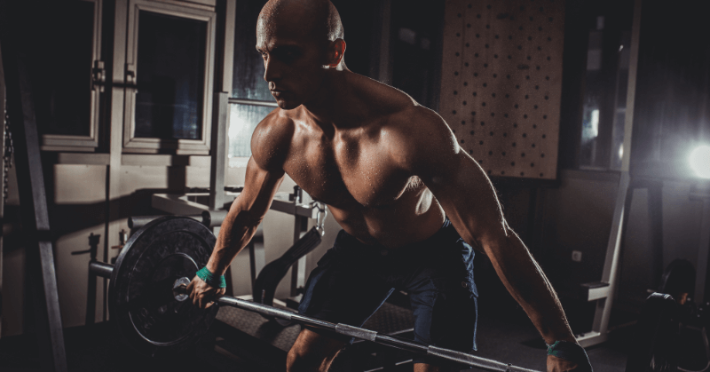 Man Lifting Barbell