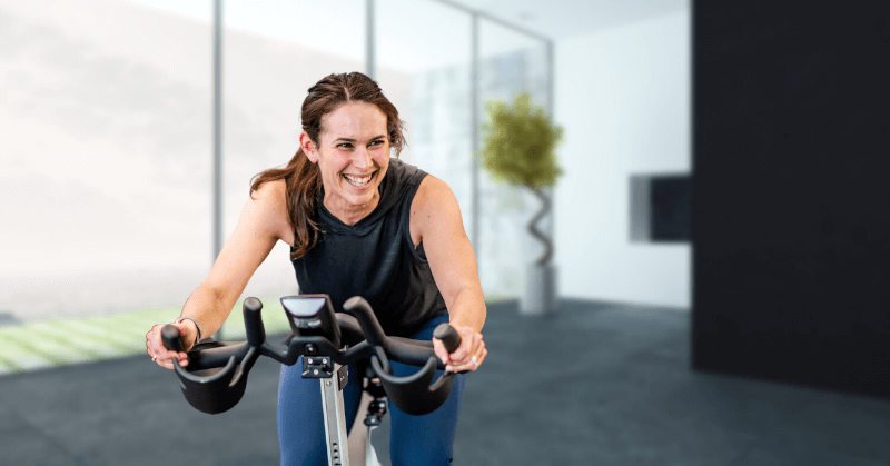 Indoor cycling provides a mental boost