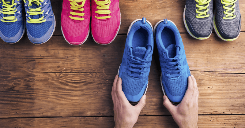 Choosing a pair of running shoes
