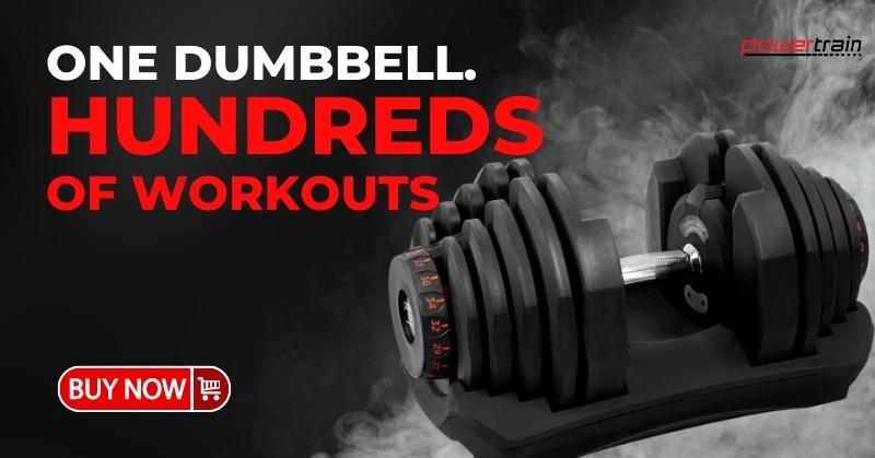 One Adjustable Dumbbell Hundreds of Workouts One Adjustable Dumbbell Hundreds of Workouts