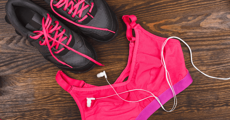 Sports bra and sneakers Sports bra and sneakers